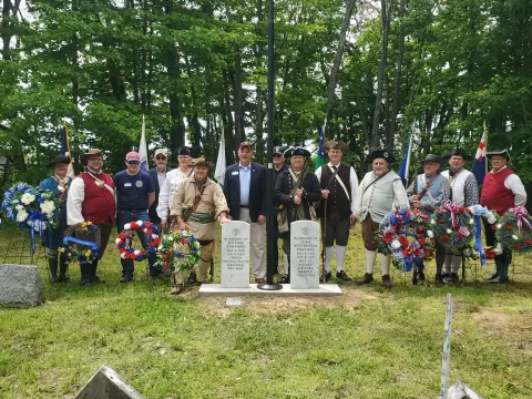 A patriot honored.  Photo by Susan McGinnis