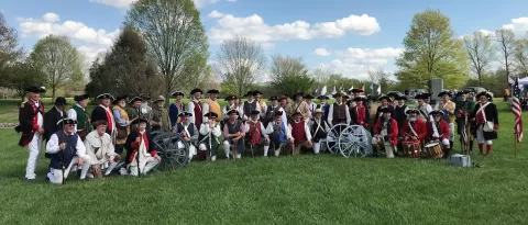 SAR Color Guard at an event.  Photo by Steve Mallory